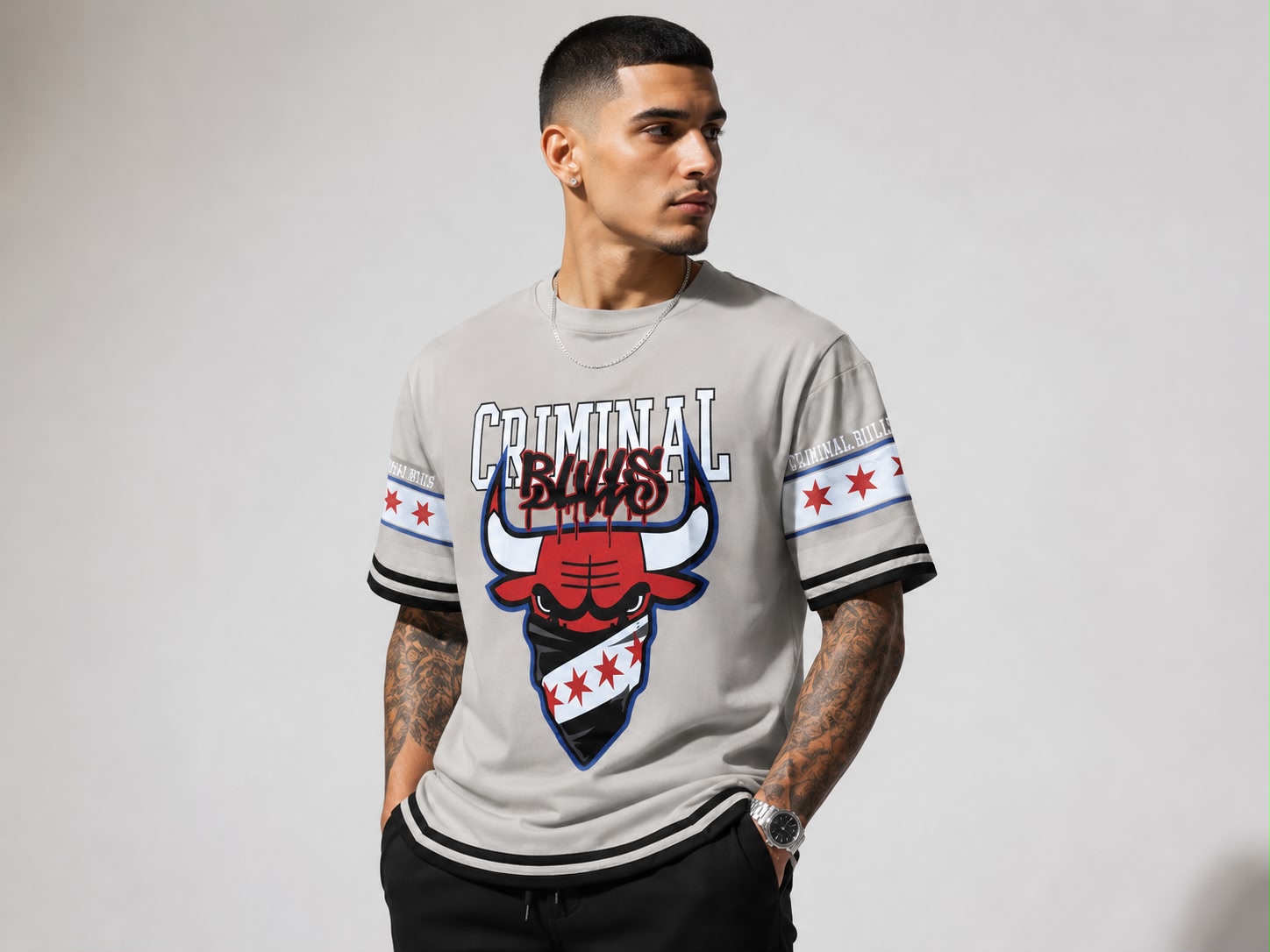 Down Shoulder T-Shirt