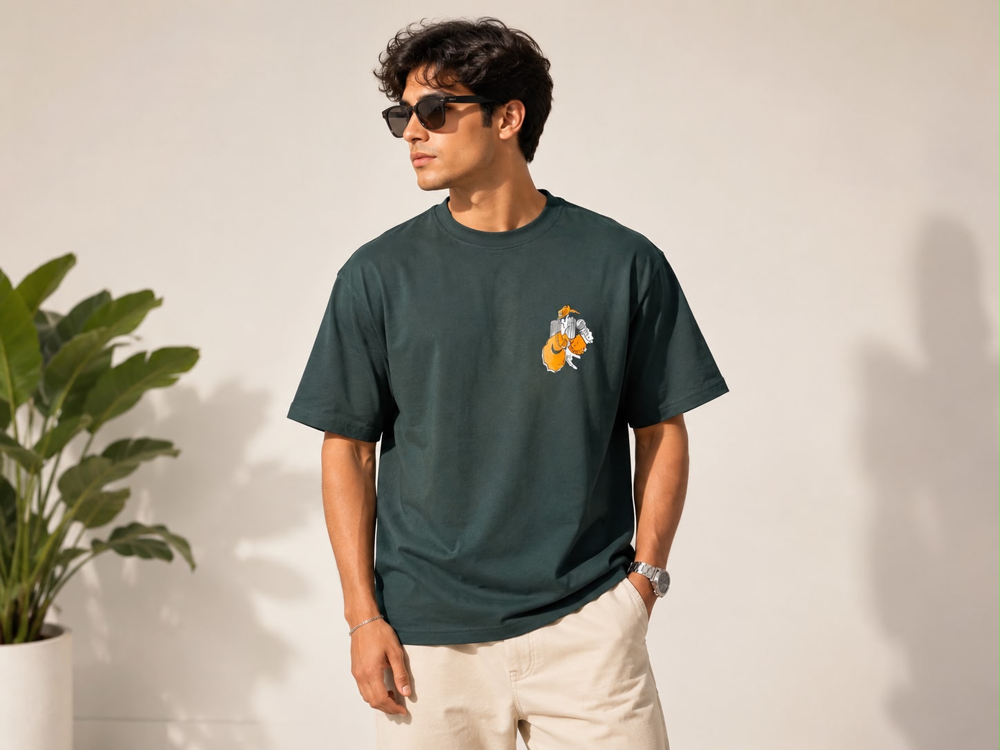 Down Shoulder T-Shirt