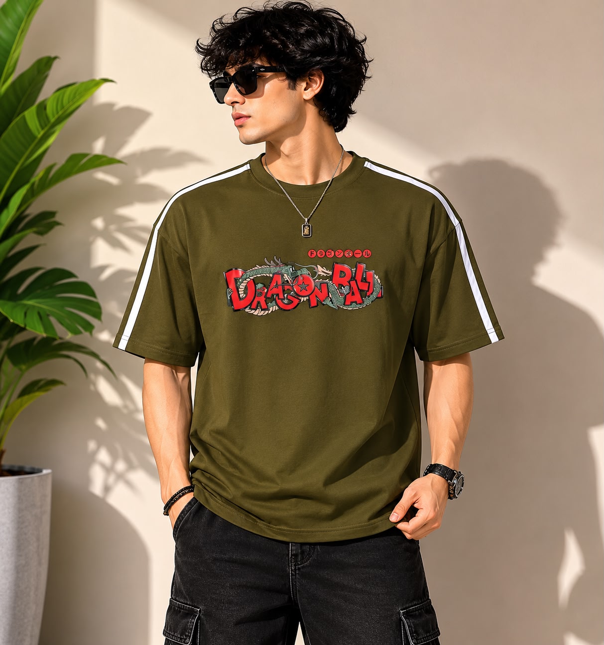 Down Shoulder T-Shirt