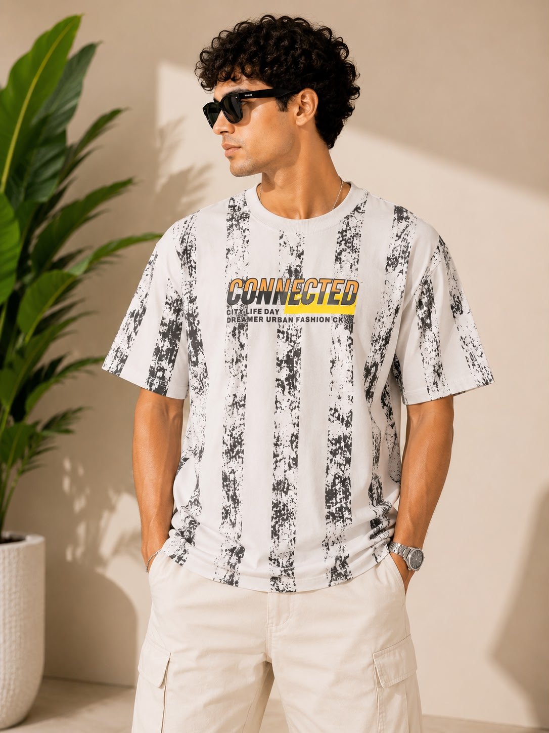 Down Shoulder T-Shirt