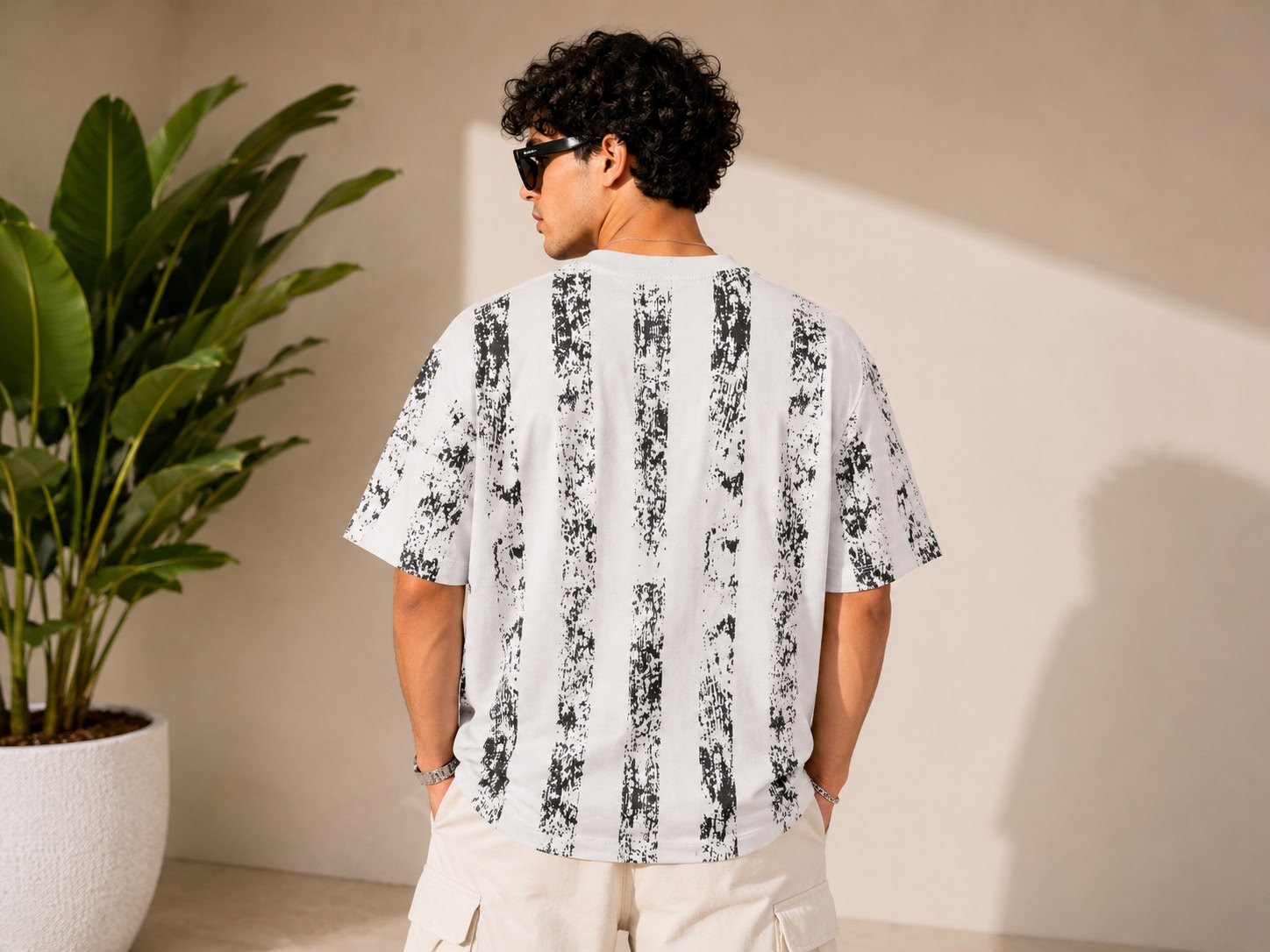 Down Shoulder T-Shirt - Image 2