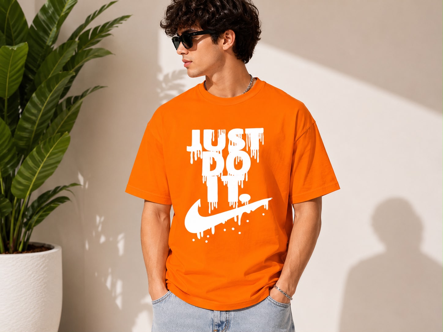 Down Shoulder T-Shirt