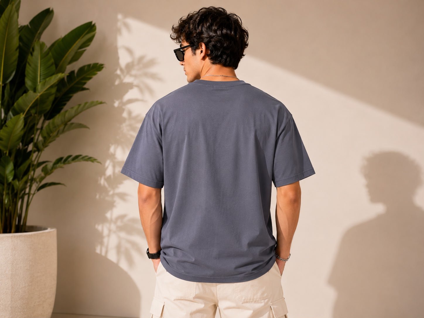 Down Shoulder T-Shirt - Image 2