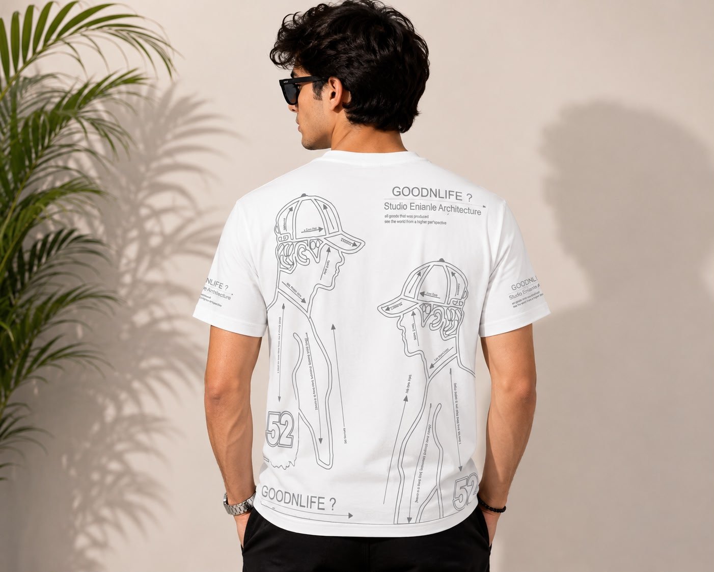 Down Shoulder T-Shirt - Image 2
