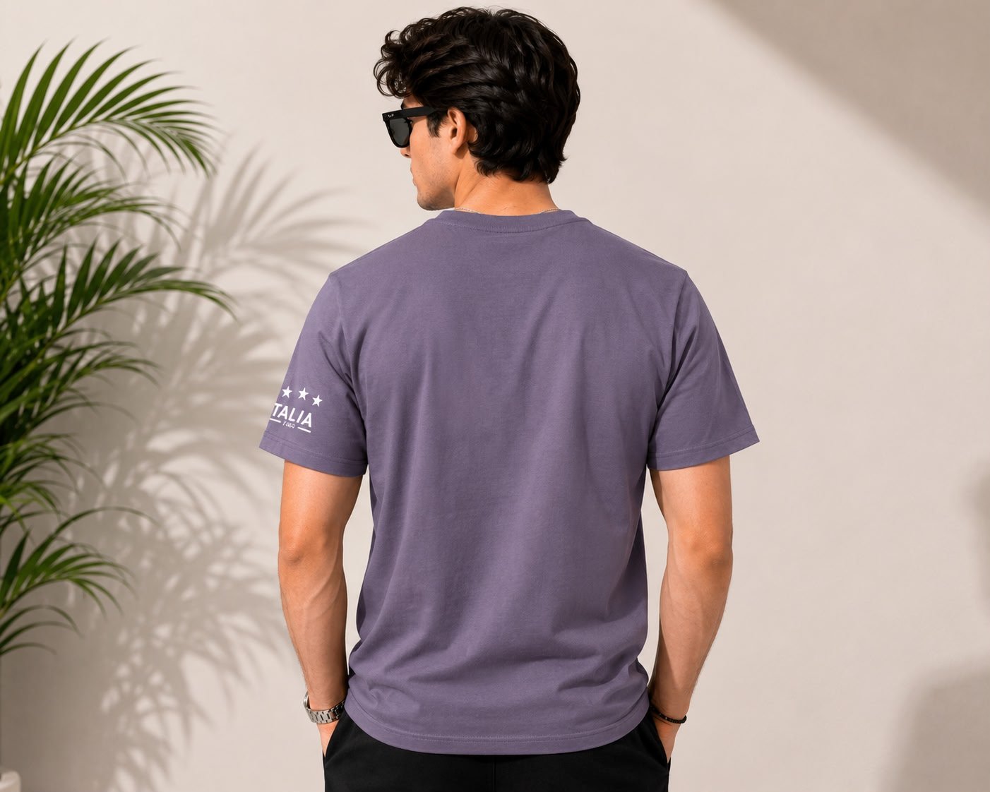 Down Shoulder T-Shirt - Image 2