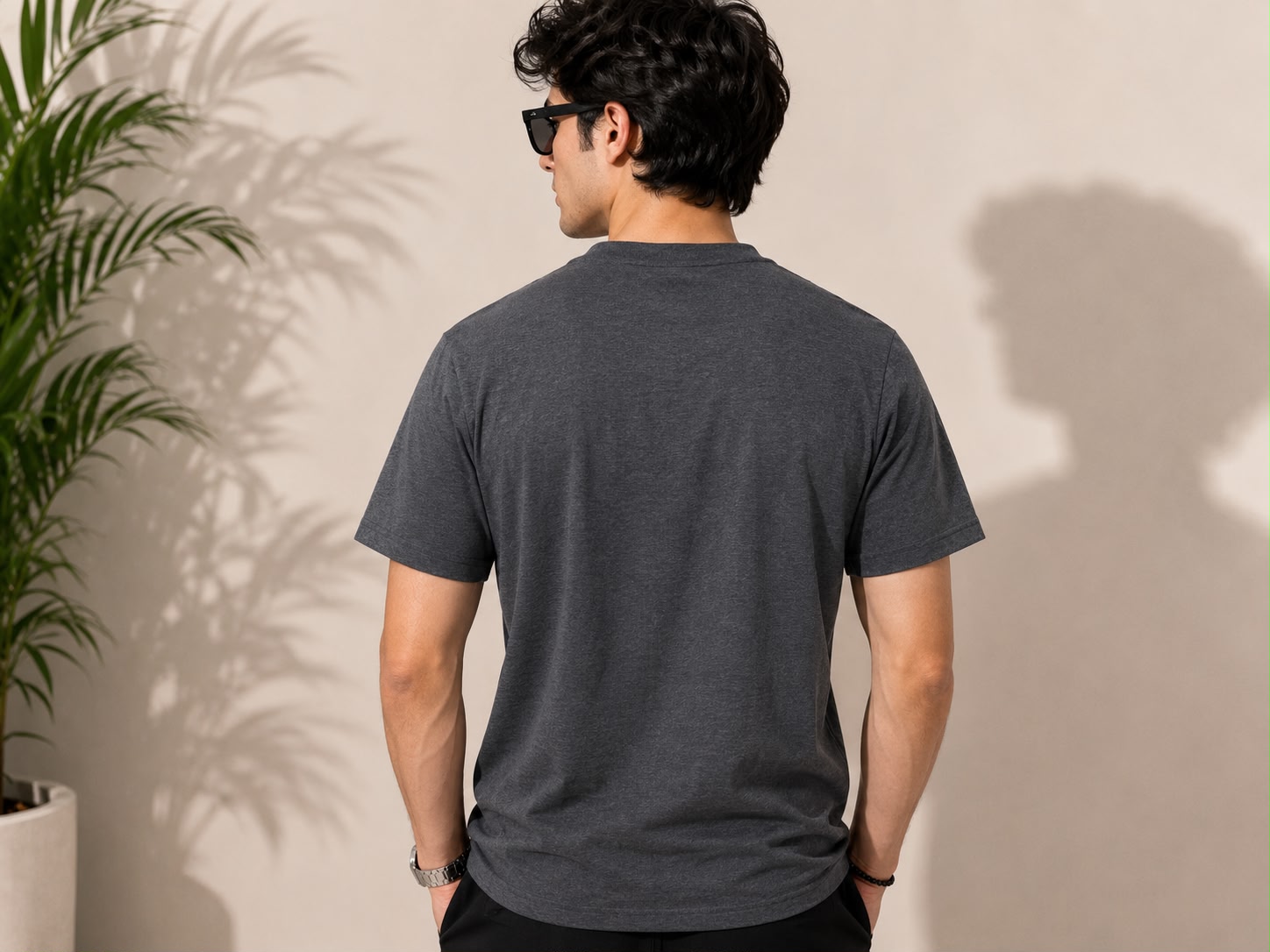 Down Shoulder T-Shirt - Image 2