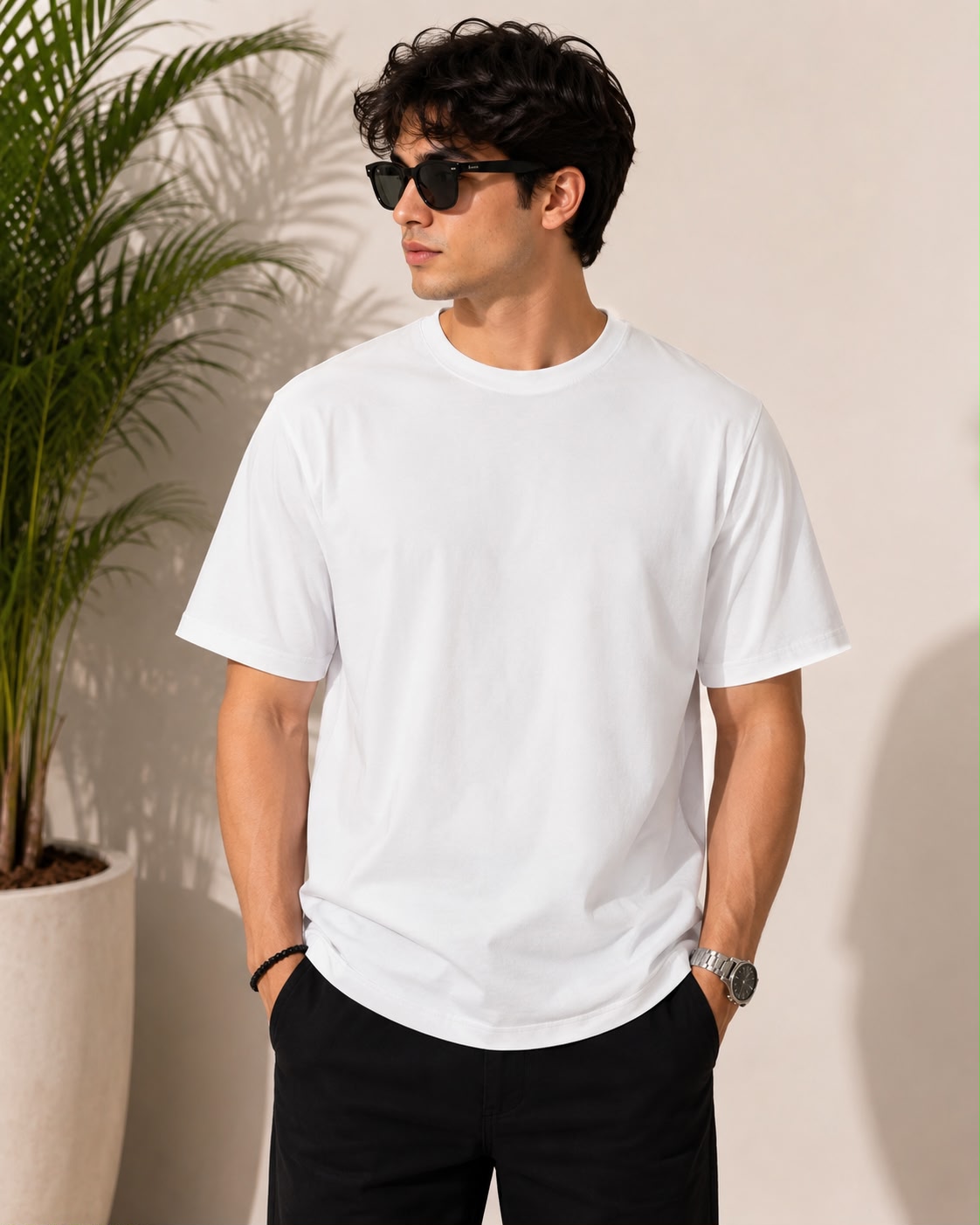 Down Shoulder T-Shirt