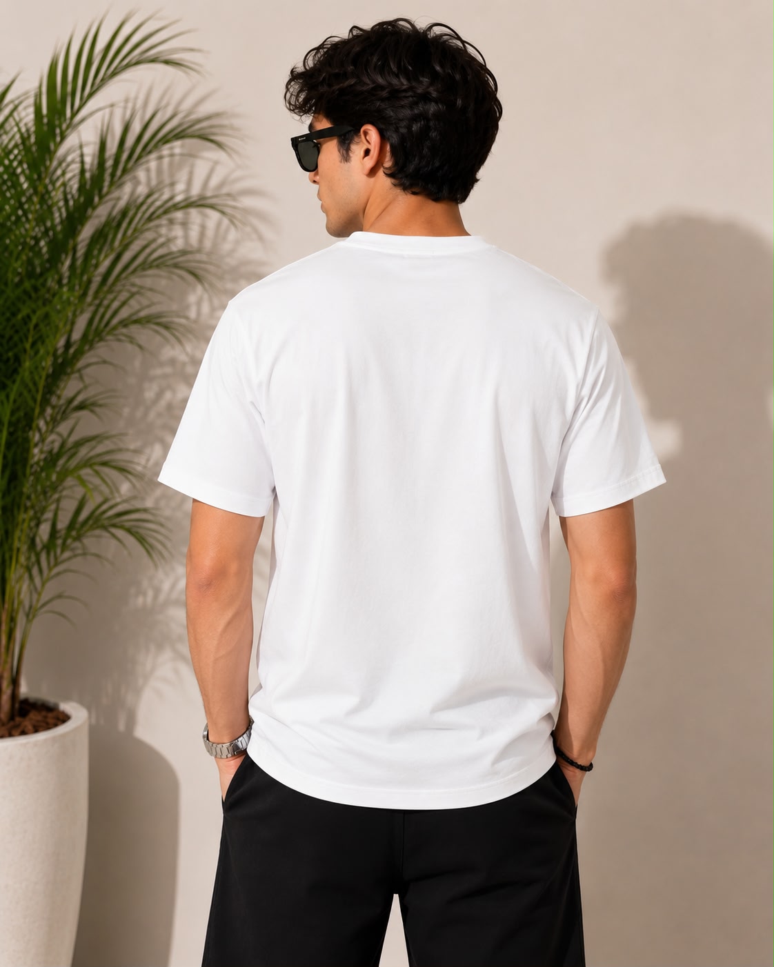 Down Shoulder T-Shirt - Image 2